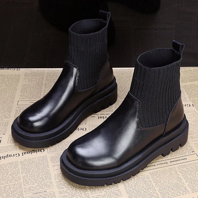 MONÉ "UrbanEdge" Knit Boots